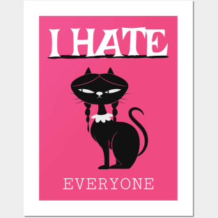 Wednesday I Hate Everyone Posters and Art